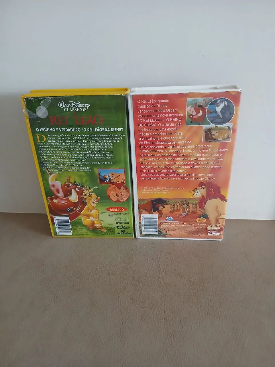 Fitas Vhs O Rei Leão 1 e 2 - Clássico Disney  - Dublados - Foto 2