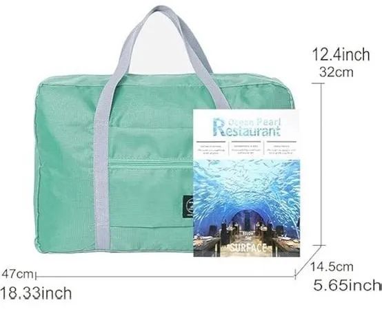 bolsa de viagem dobrável, leve e resistente à água - nova - Foto 3