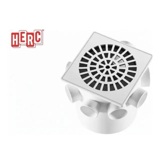 Caixa Sifonada PVC Quadrada 150x175x75mm Herc - Foto 2