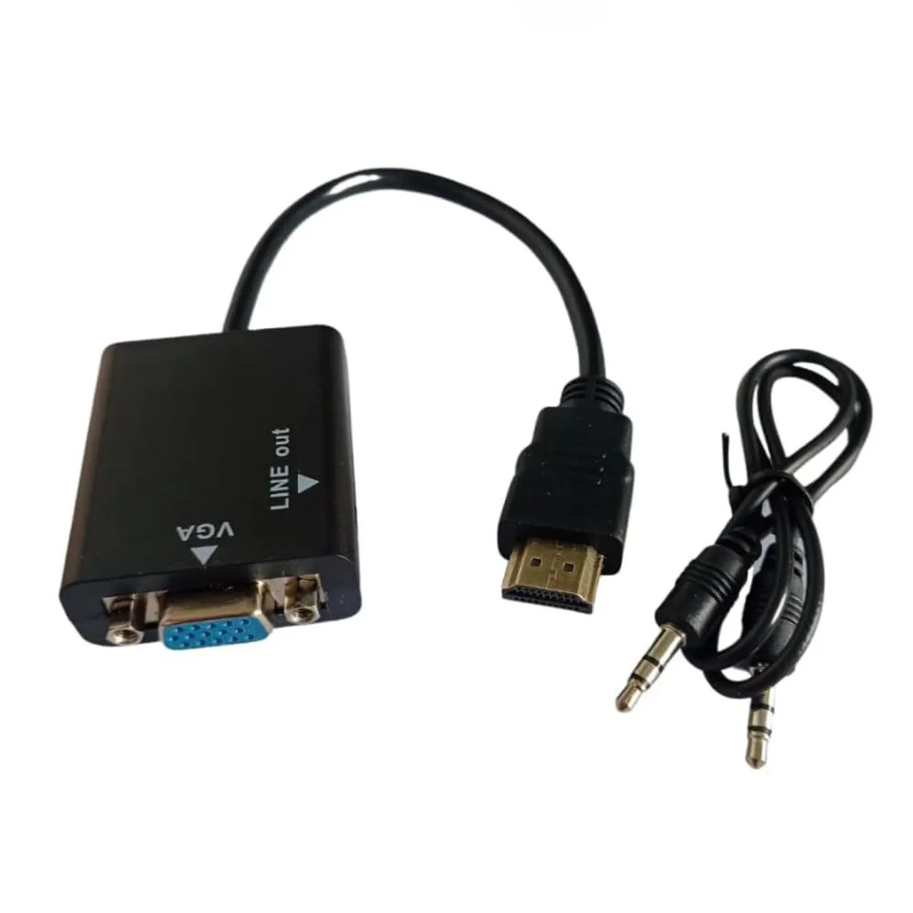 Conversor HDMI para VGA com Áudio - Novo