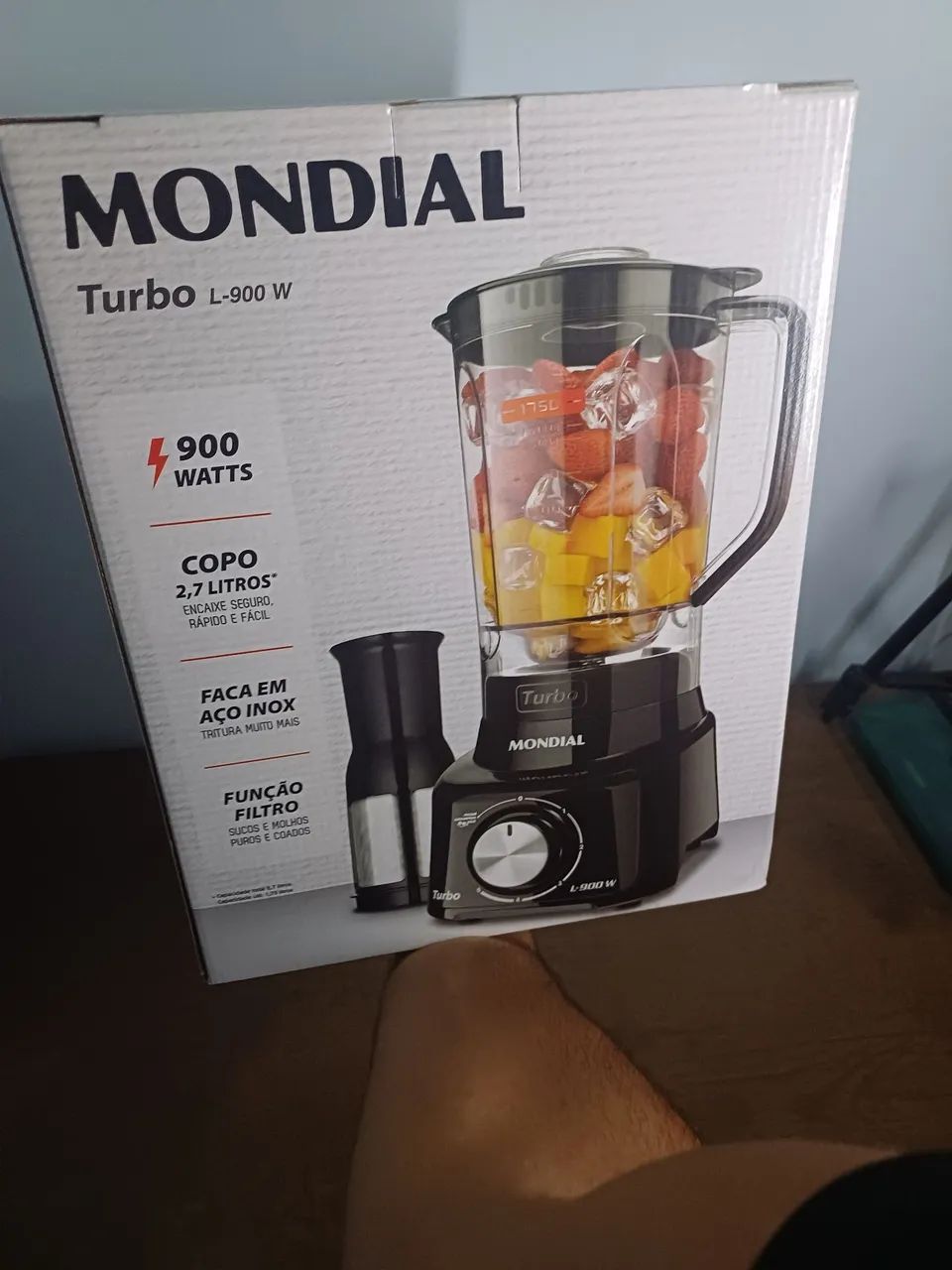 Liquidificador (novo) Mondial Turbo L-900W - Potência e Eficiência na Sua Cozinha! - Foto 3