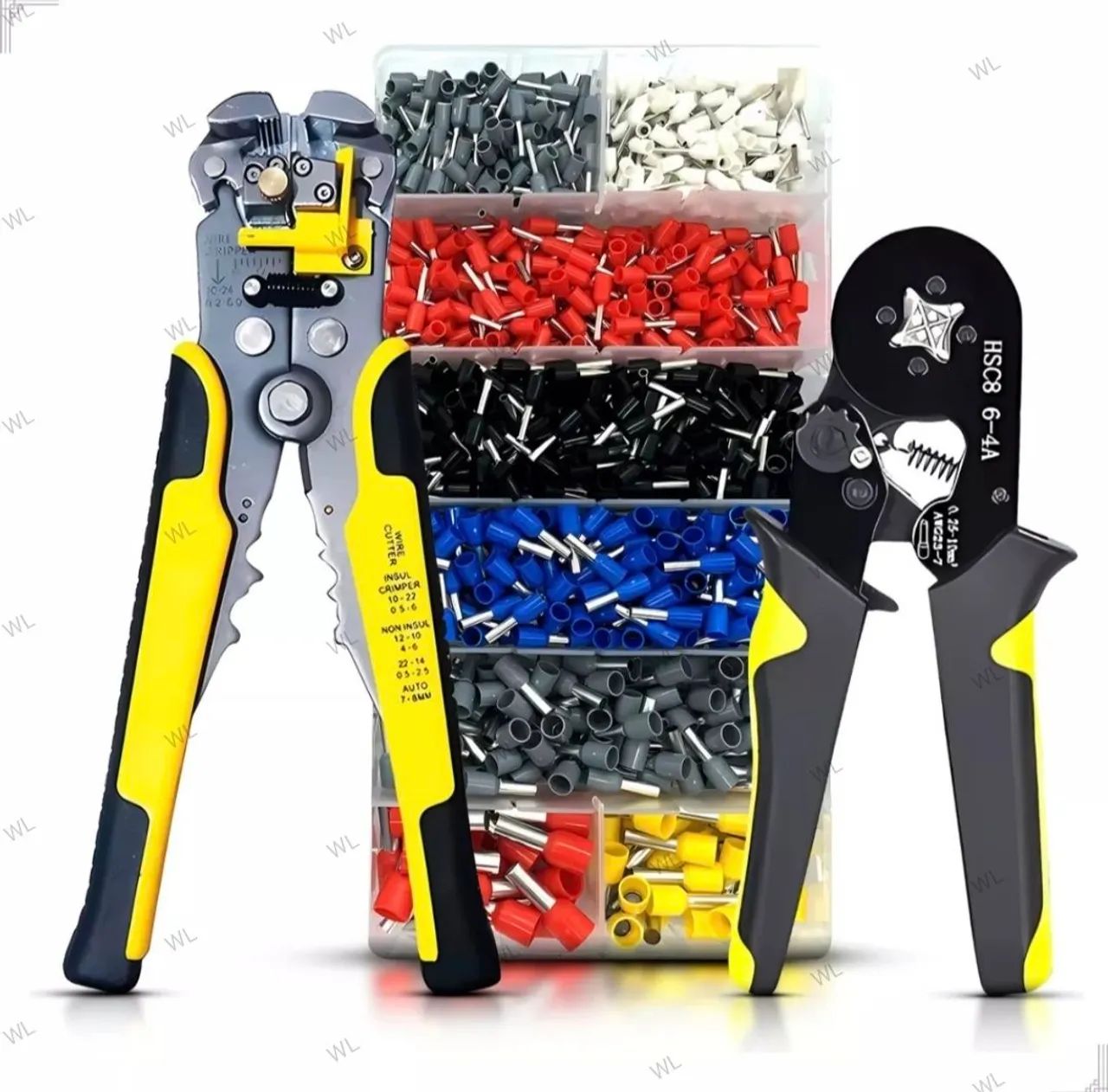 Kit Alicate+ Desencapador + Terminal Ilhós de 0,25 a 10mm!