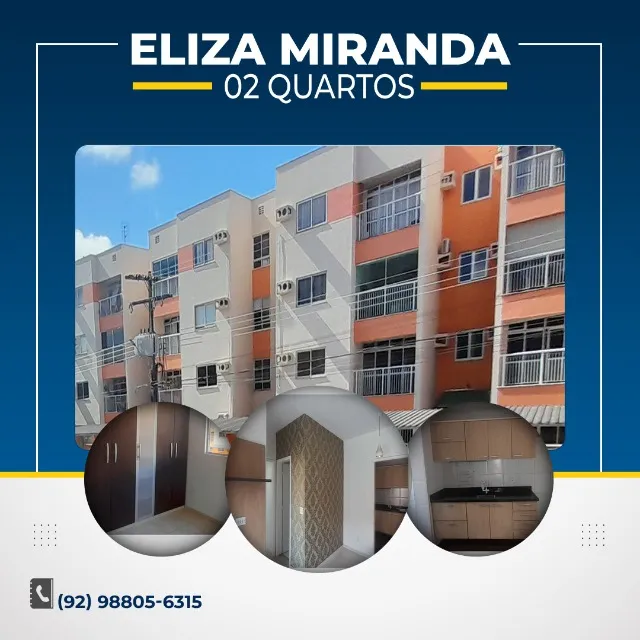 APARTAMENTO 2 QUARTOS (desocupado) À VENDA - RESIDENCIAL ELIZA MIRANDA