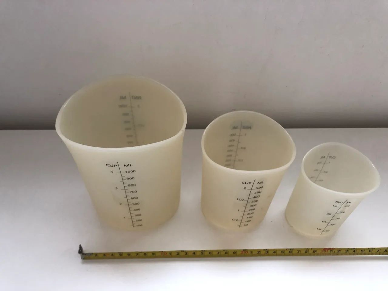 03 medidores plásticos flexíveis novos importado  - Foto 4