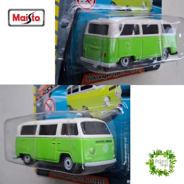 Carrinho Maisto Kombi Samba verde (cód 457) - Foto 2