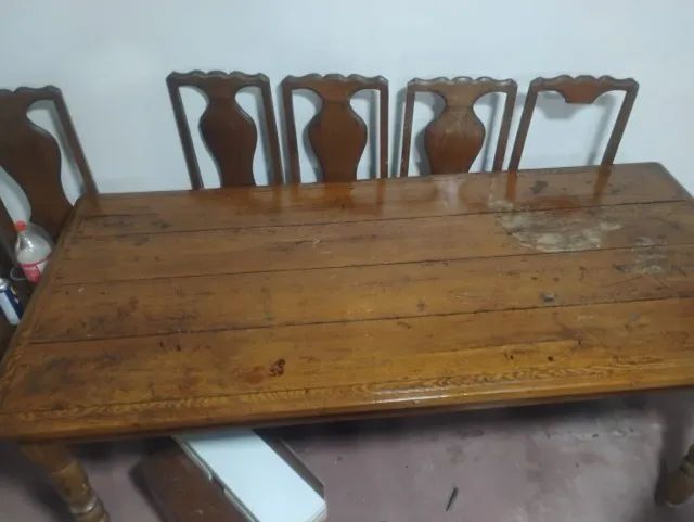 Mesa em madeira maciça (leia a descrição) - Foto 4
