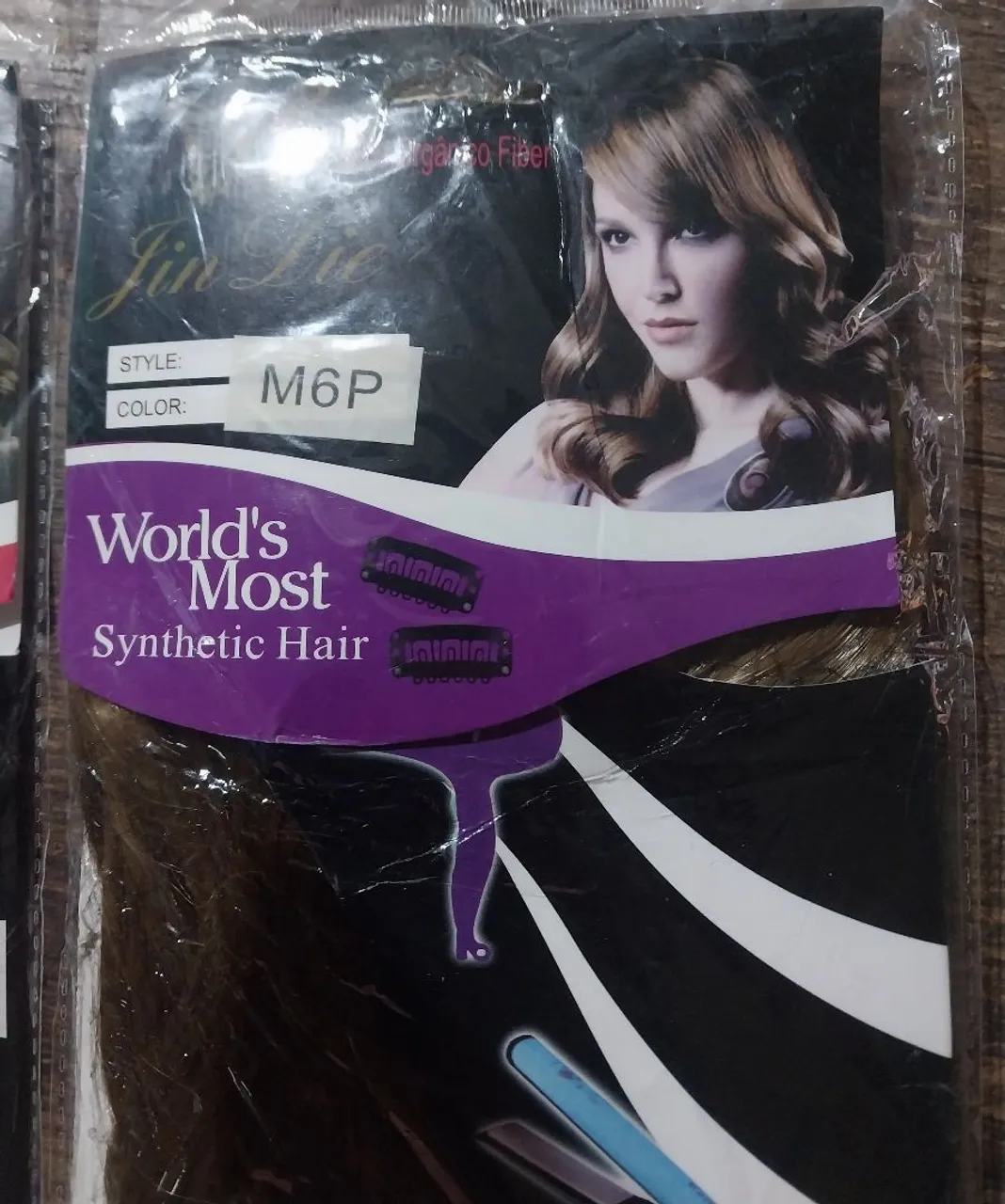 Extensão de cabelo sintético Jin Die M6P