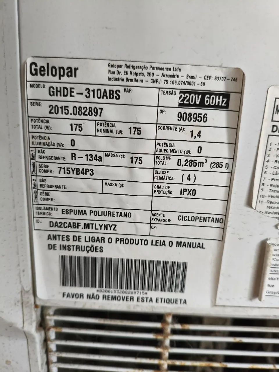 Freezer Gelopar 2 portas de vidro - Foto 3