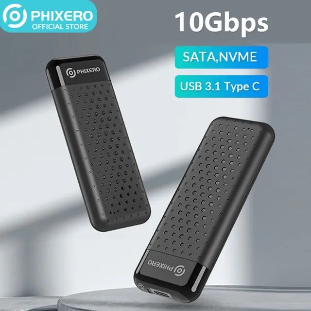 Case Nvme M2 Phixero 10 Gbps Usb A-c 3.1 Tipo C