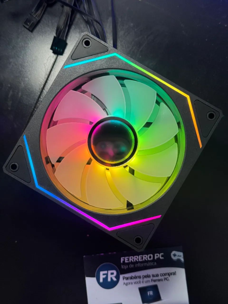 Kit 3 Fans Prism 7 Pro ARGB Ice Whale - Foto 2