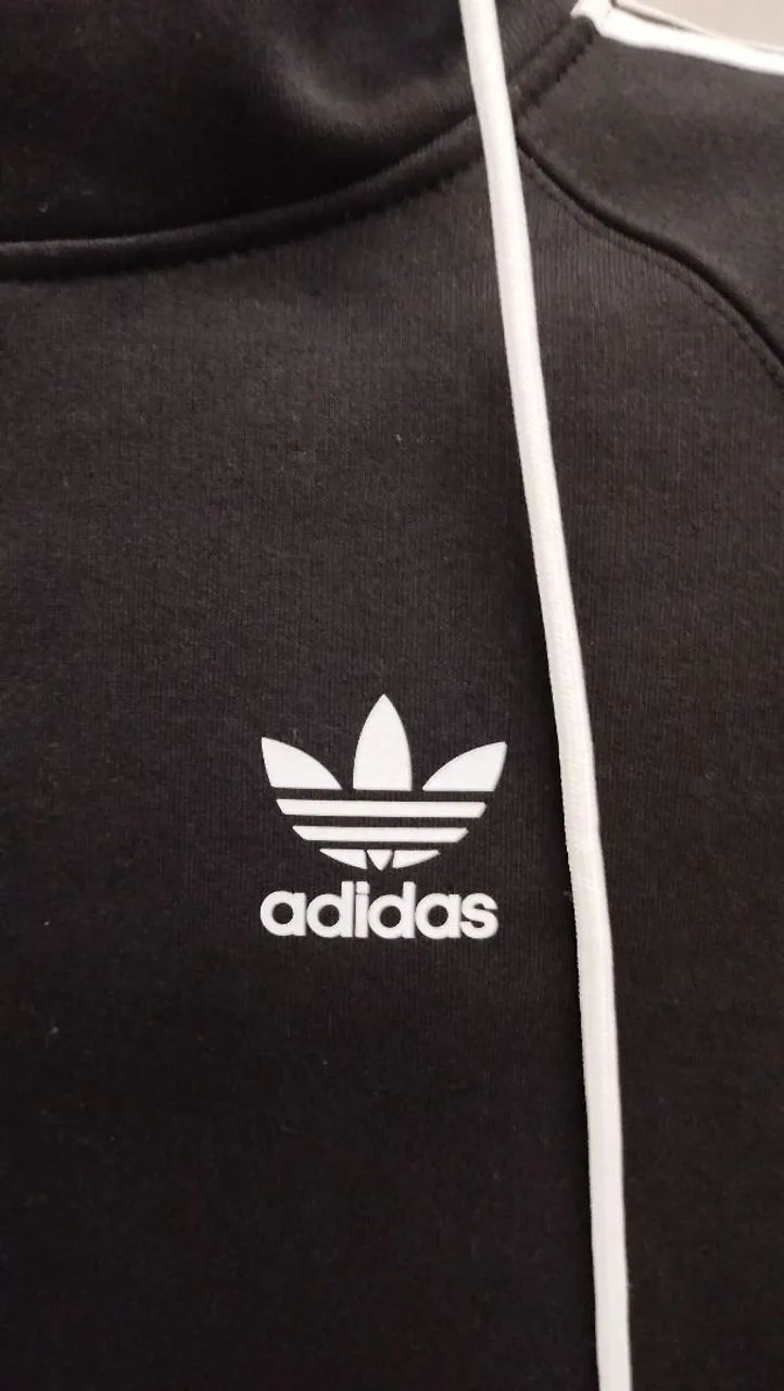 Moletom Adidas oversize com Capuz e Listras - Foto 2