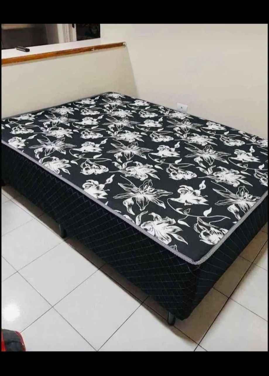 CAMA CASAL BOX CONJUGADA 20CM COM MOLAS ENSACADAS OU SEM FRETE GRÁTIS 