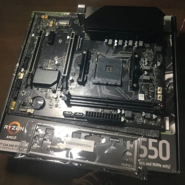 Placa-Mãe B550M Maxsun (Nova) + Adaptador VGA HDMI + Dissipador M.2 + Pasta Térmica - Foto 3
