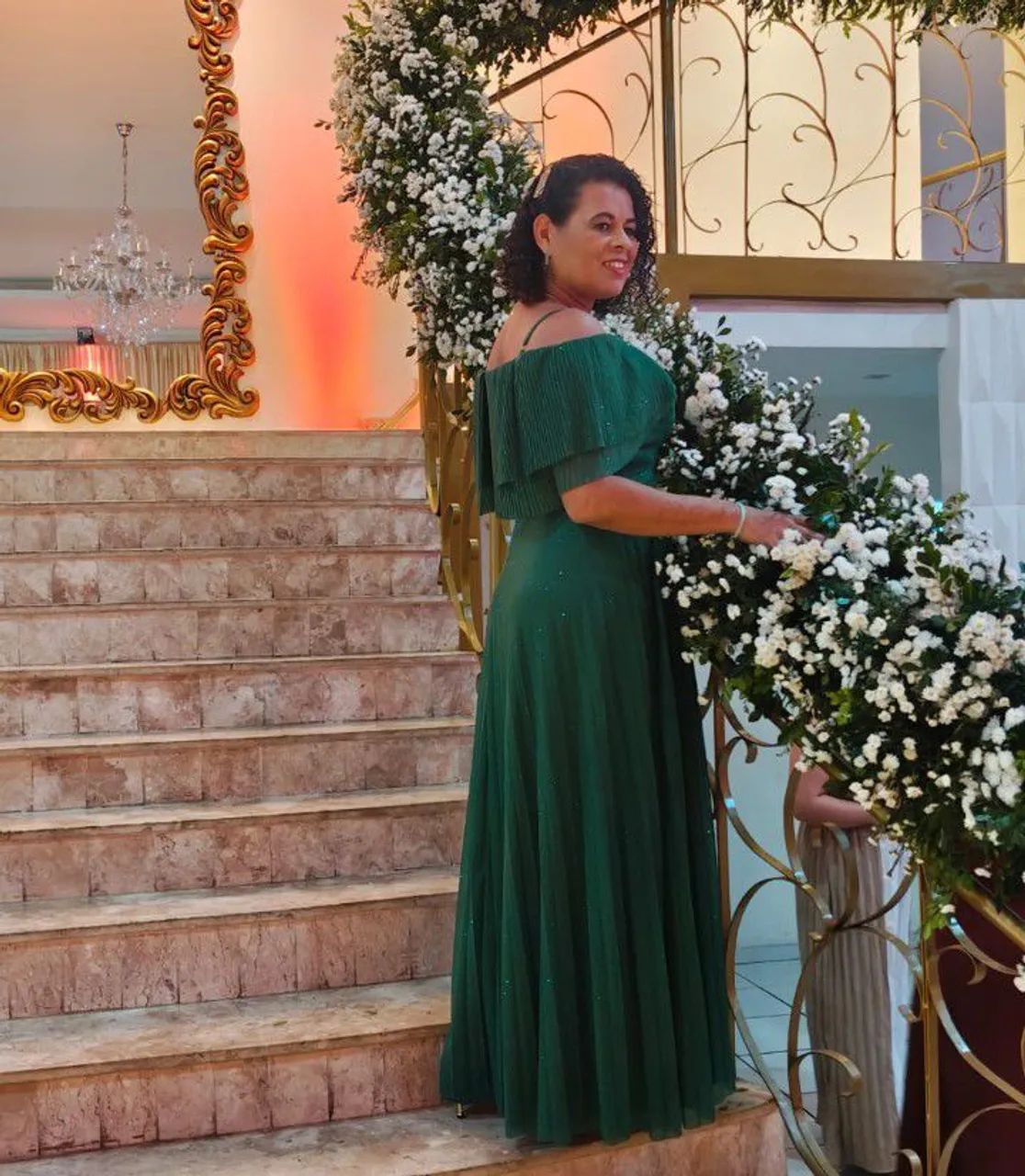 Vestido de festa Verde Bandeira - Foto 2