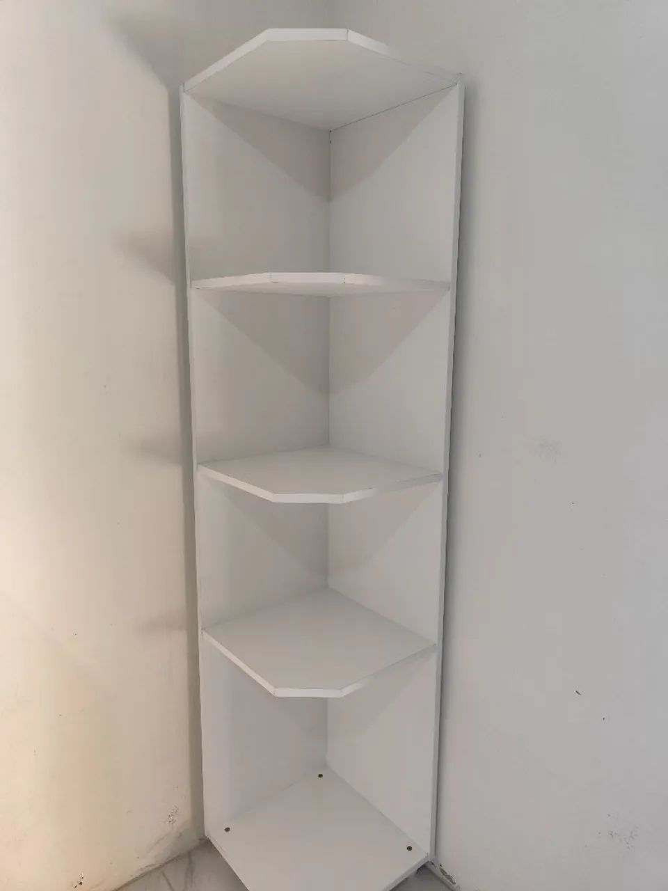 Estante de Canto Multiuso Branca em MDF - Foto 2
