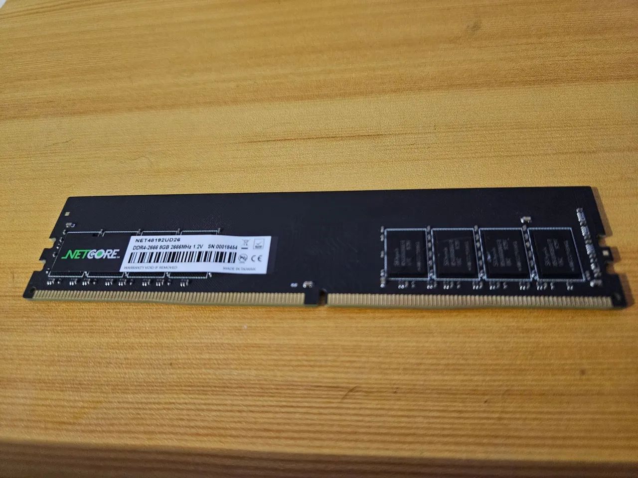 Mem Ram 1x8GB Ddr4 2666 Netcore Para Desktop - Memória RAM