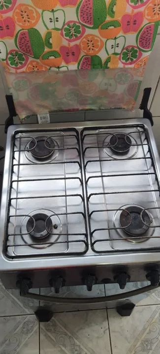 Fogão de Piso Atlas Mônaco Plus 4 Bocas Cor Inox Acendimento Automático - Foto 4