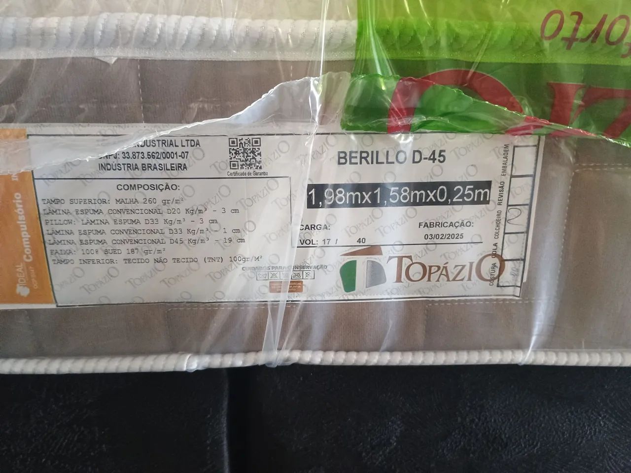 Cama Queen e colchão espuma D 45 selado  - Foto 5