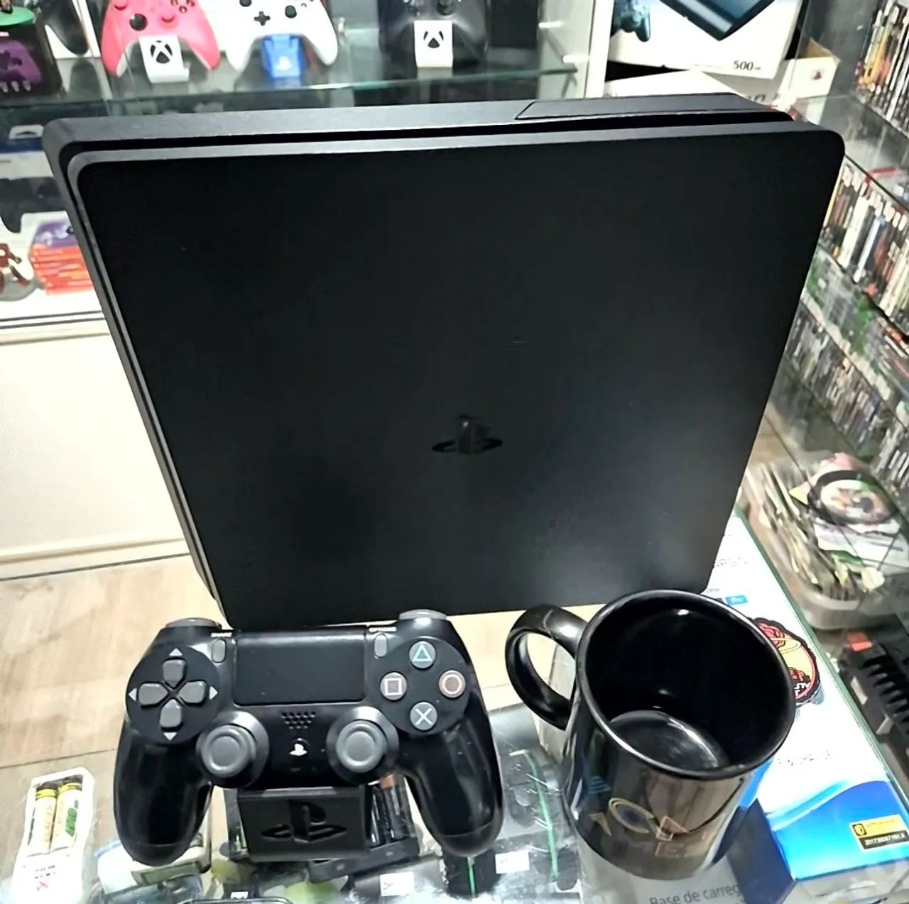 PS4 Slim 1tb, Garantia, Aceito usado de entrada, Aceitamos Cartão ate 18x - Foto 4