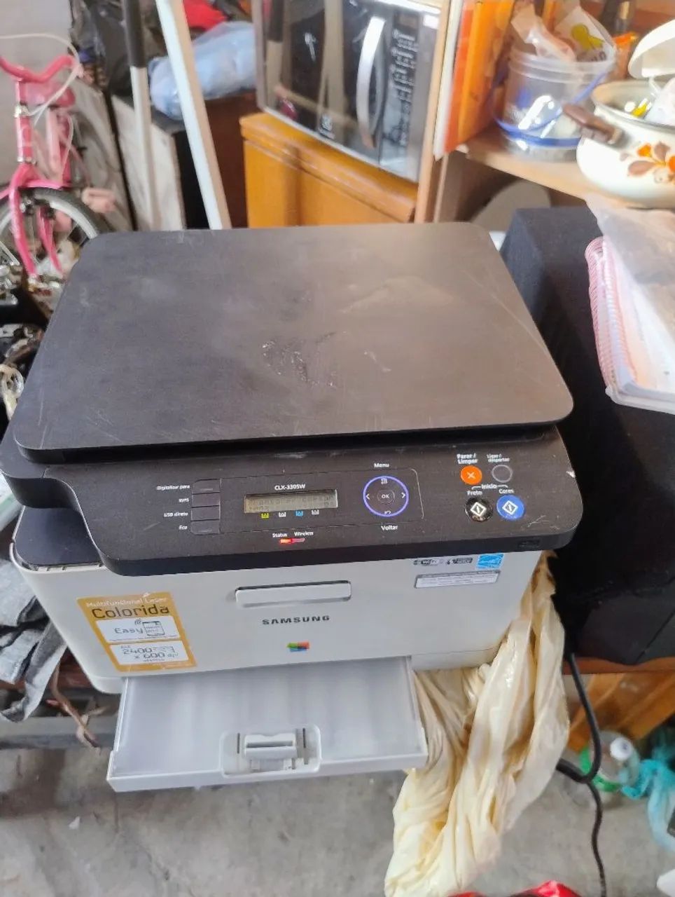 Impressora Samsung CLX-3305W Colorida Multifuncional - Foto 2