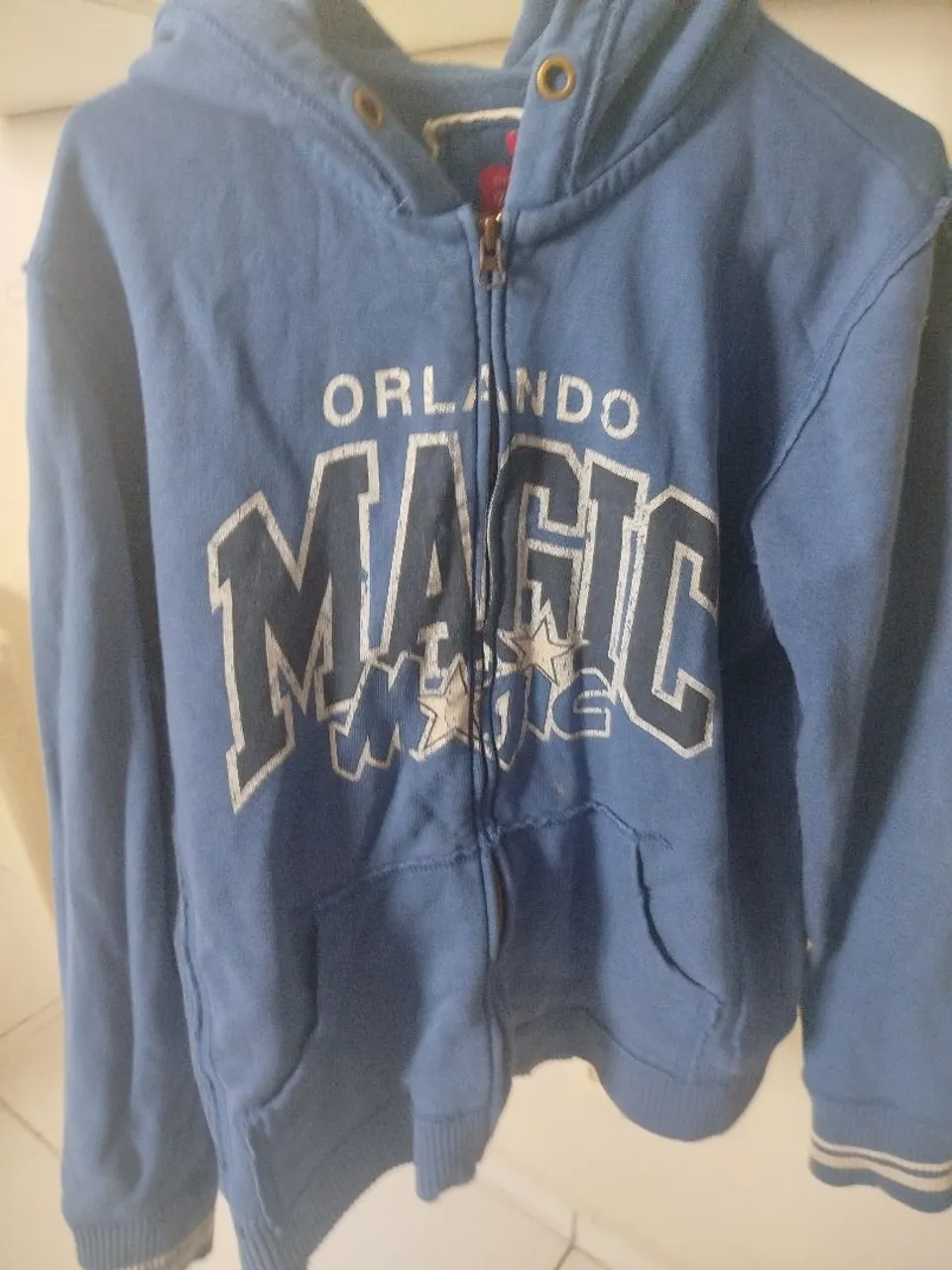Casaco de Moletom Azul com Capuz importado