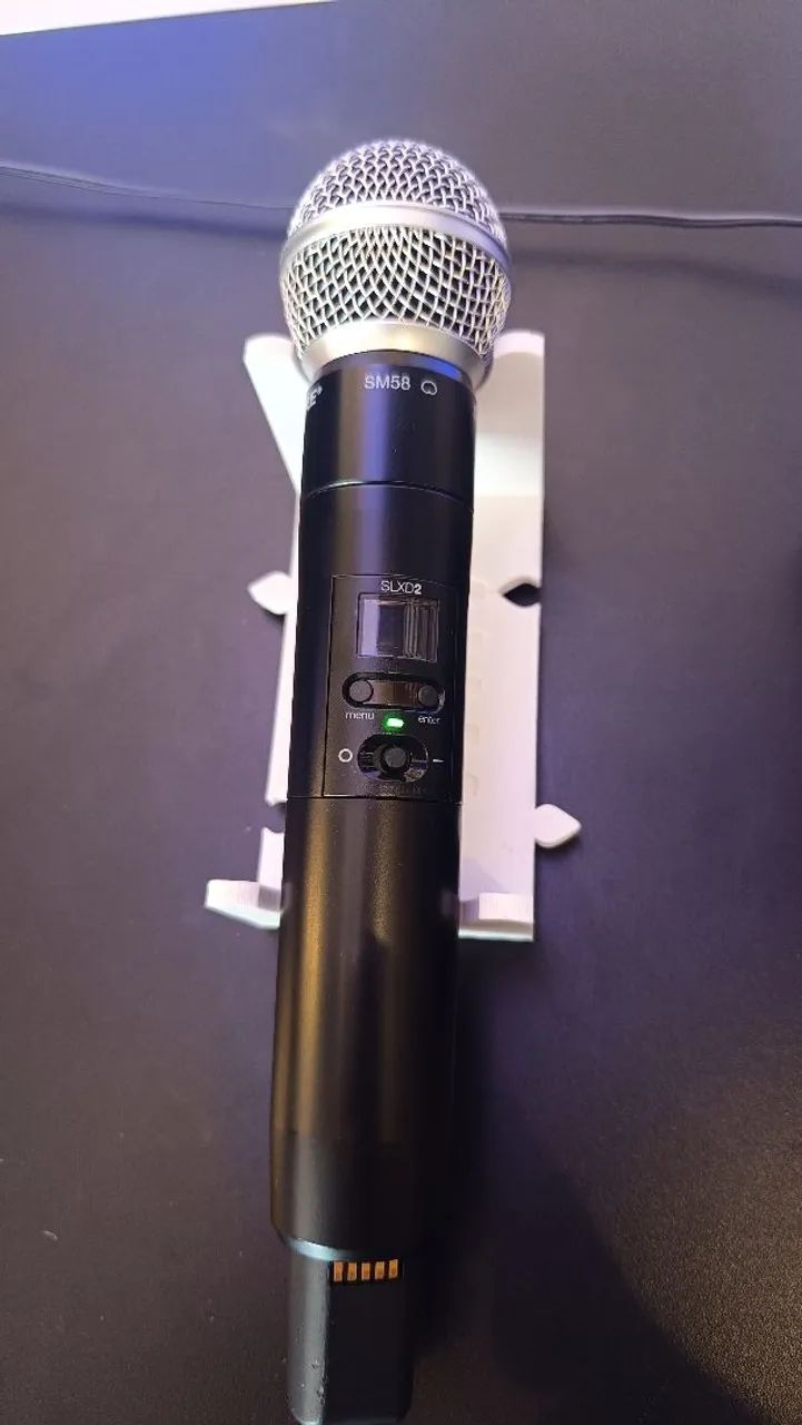 Microfone Original Shure SLXD24/SM58 G58 Sistema Sem Fio Digital Profissional  - Foto 2