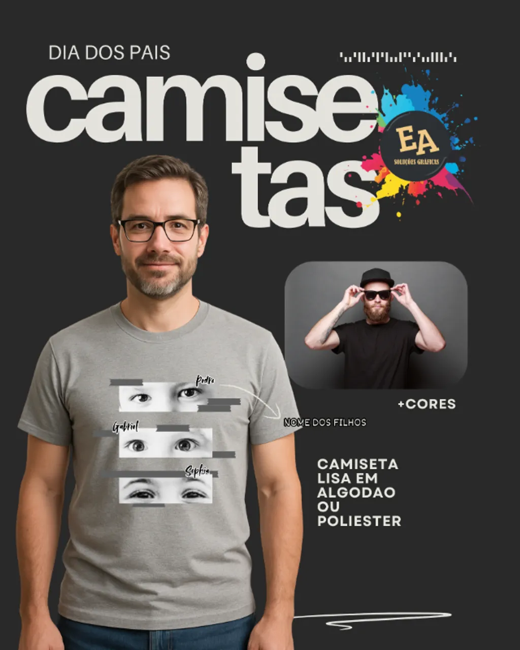 CAMISA PERSONALIZADA DIA DOS PAIS