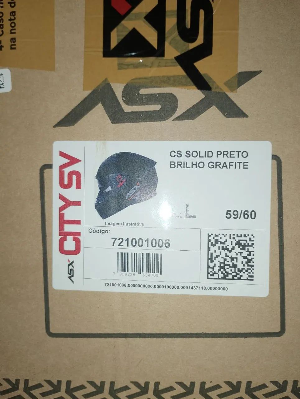 Capacete ASX novo