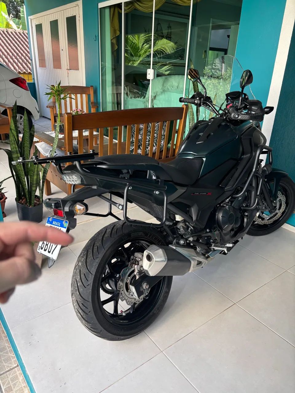 Honda NC 750X 2021 Verde com Km baixa e Impecável - Foto 4