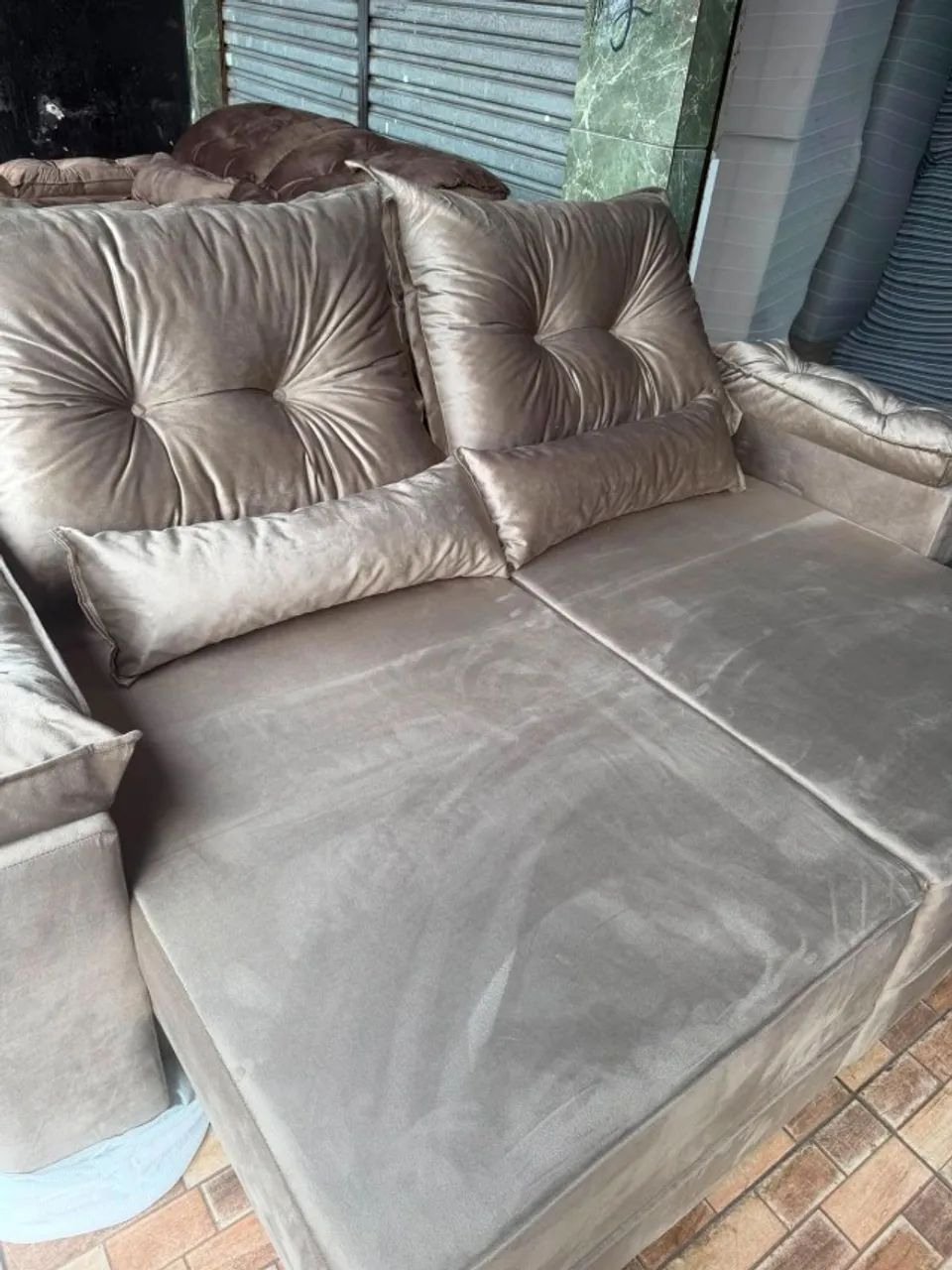 SOFA RETRÁTIL NA PROMOÇÃO QUEIMA DE ESTOQUE  - Foto 2