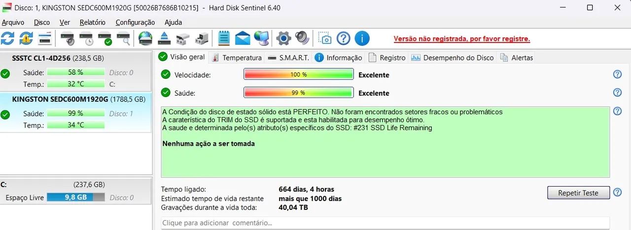 SSD Kingston 1.92TB DC600M - Foto 3