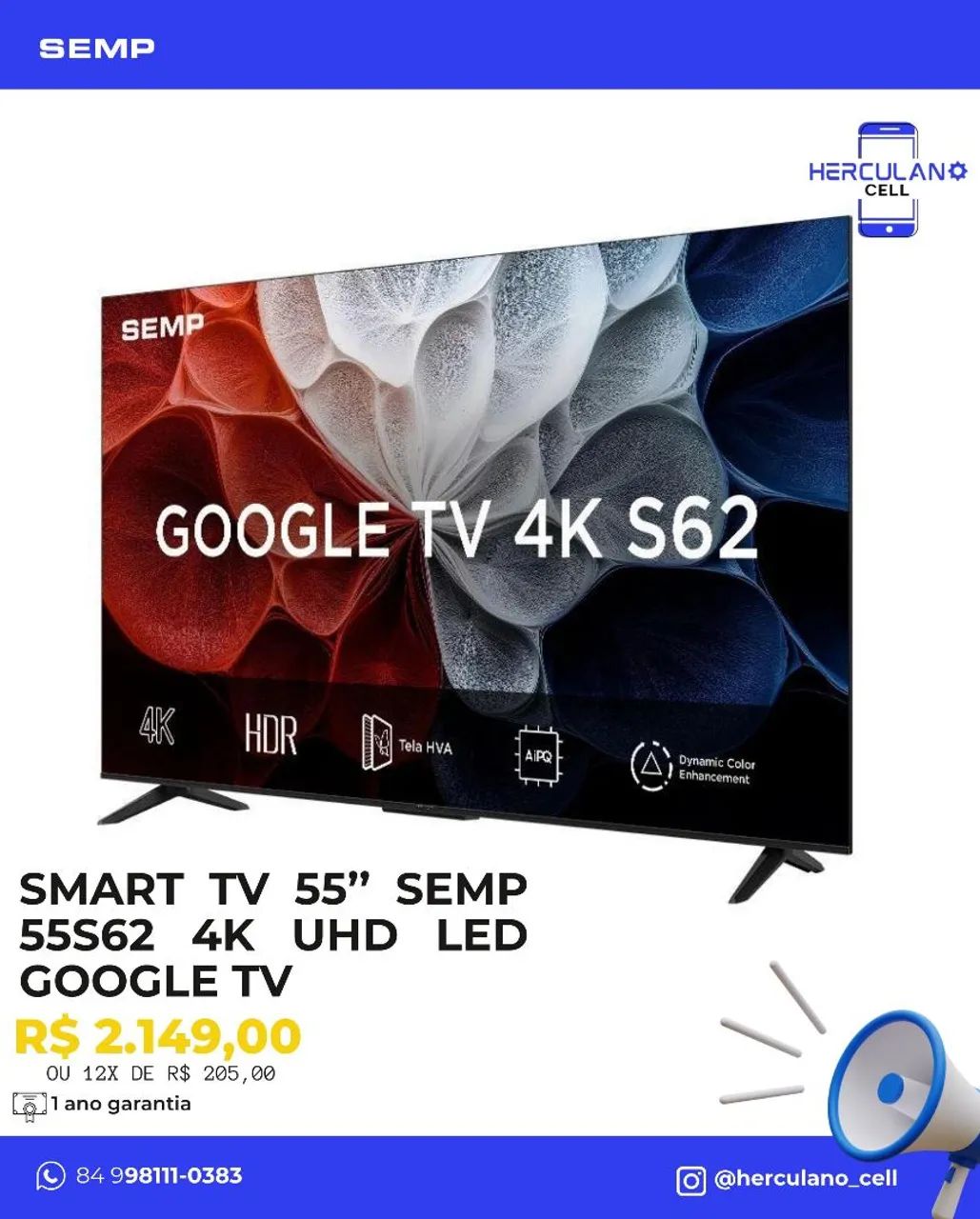 Vendo TV Semp 55 lacrado 