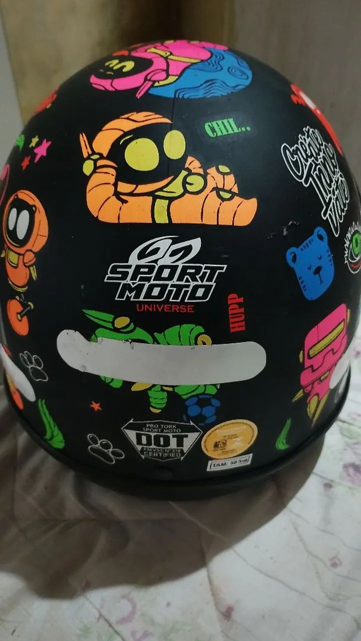 Capacete número 58 unissex
