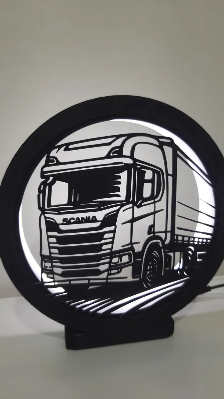 Luminária tema Carreta Scania - Foto 4