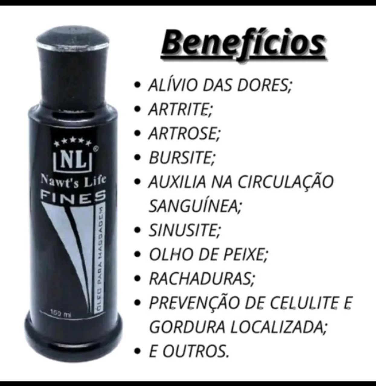 Gel preventivo de celulite e óleo Nawt'sLife.  - Foto 3