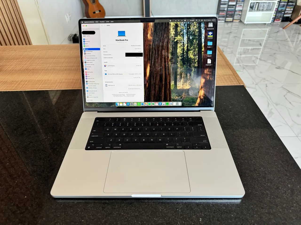 MacBook Pro 16 polegadas M3 Pro 18GB 1TB  - Foto 4