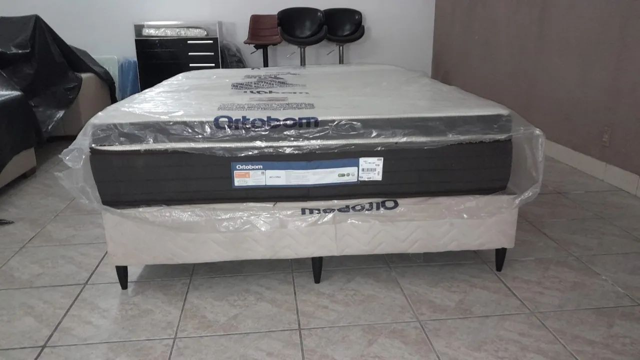 CAMA QUEEN - Base e Colchão BELLONA da Ortobom - Foto 4
