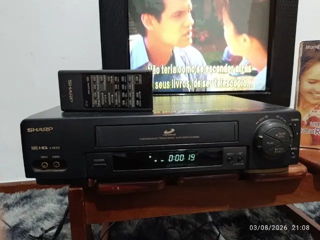 Video Cassete Sharp VC-1694b com controle - Foto 2