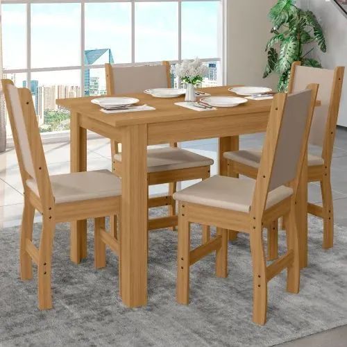 Conjunto de mesa com 4 lugares nova a pronta entrega  - Foto 2