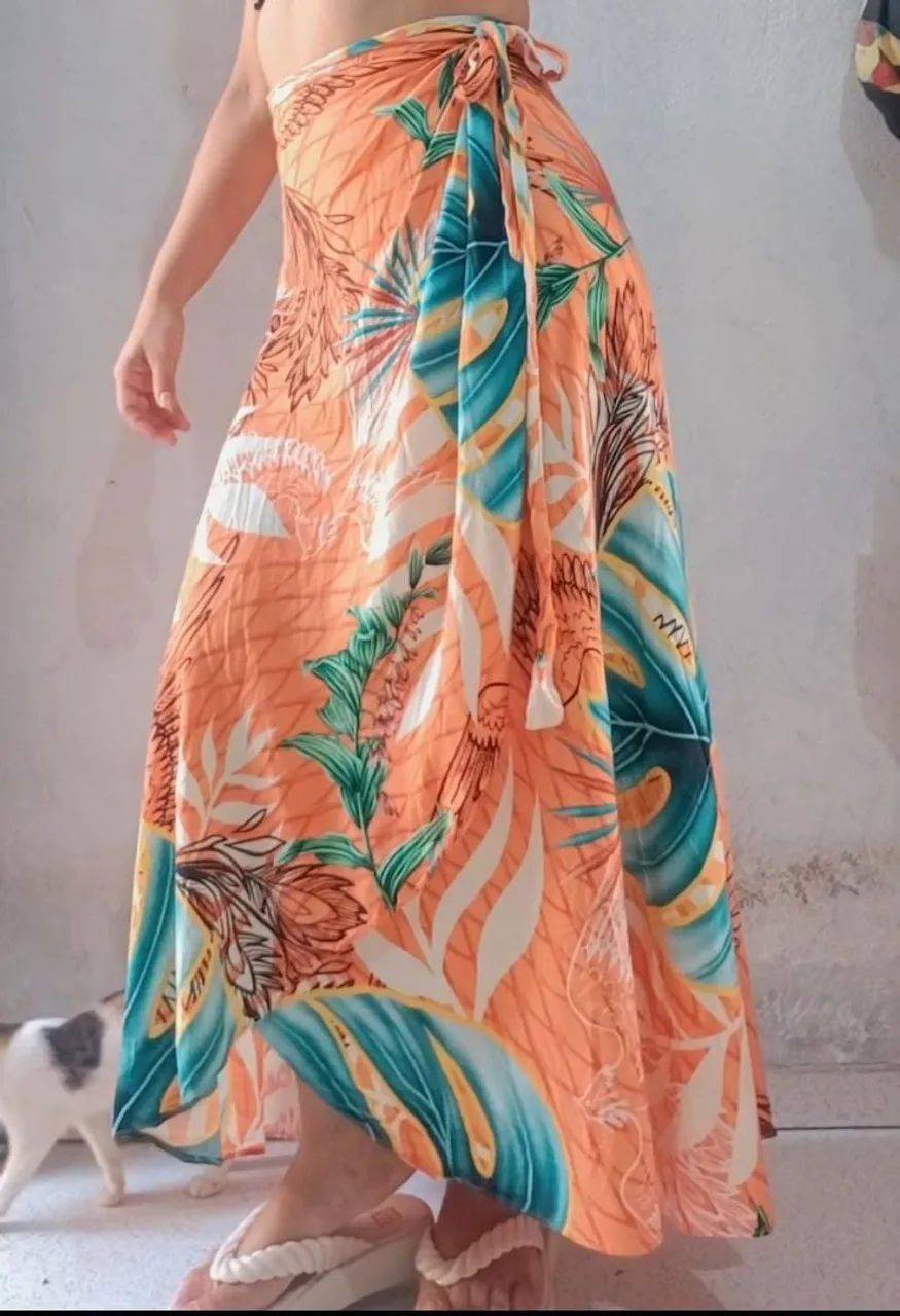 Saía transpassada veste ate o Tam G - Foto 2