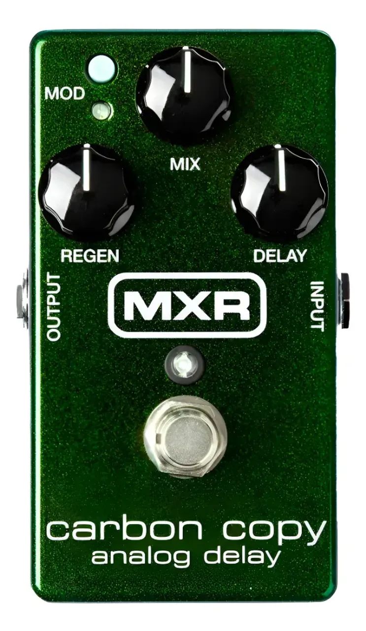 Pedal De Efeito Mxr Carbon Copy Analog Delay M169 Verde Verde