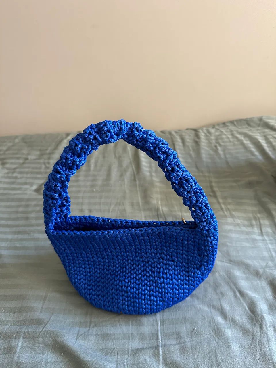 Bolsa de crochê alça trabalhada - Foto 2