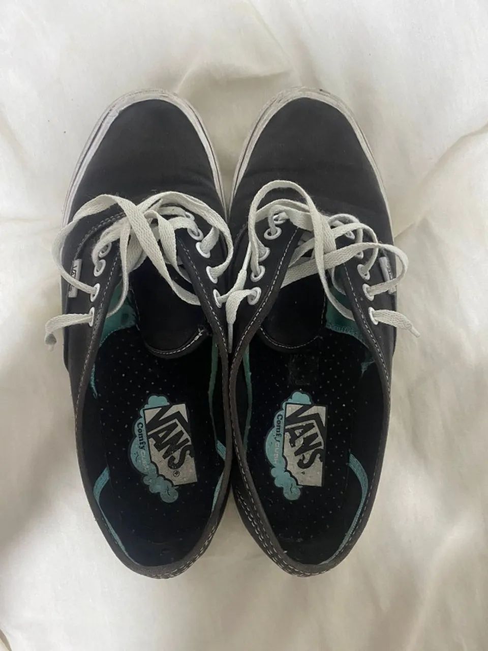 Tênis Vans Authentic Comfycush - Black/ True White Num 40 - Foto 2