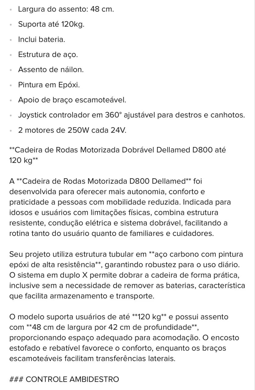 Cadeira de rodas motorizada  - Foto 3