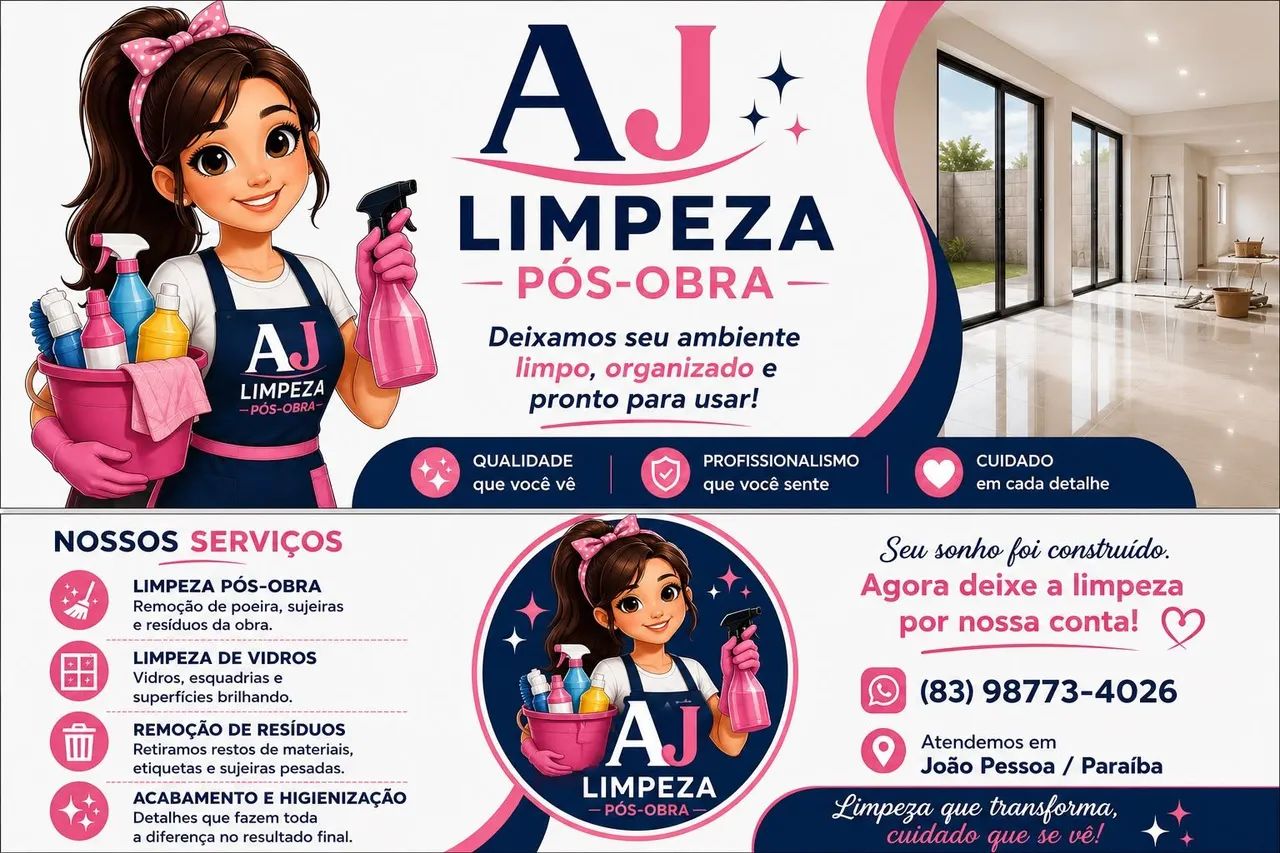 Limpeza pós obra 