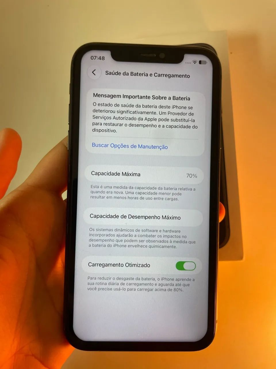 iphone 128gb com caixa - Parcelo - Foto 5