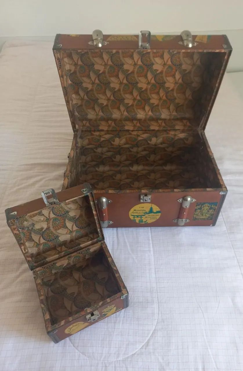 Kit 2 Baús Vintage - Foto 2