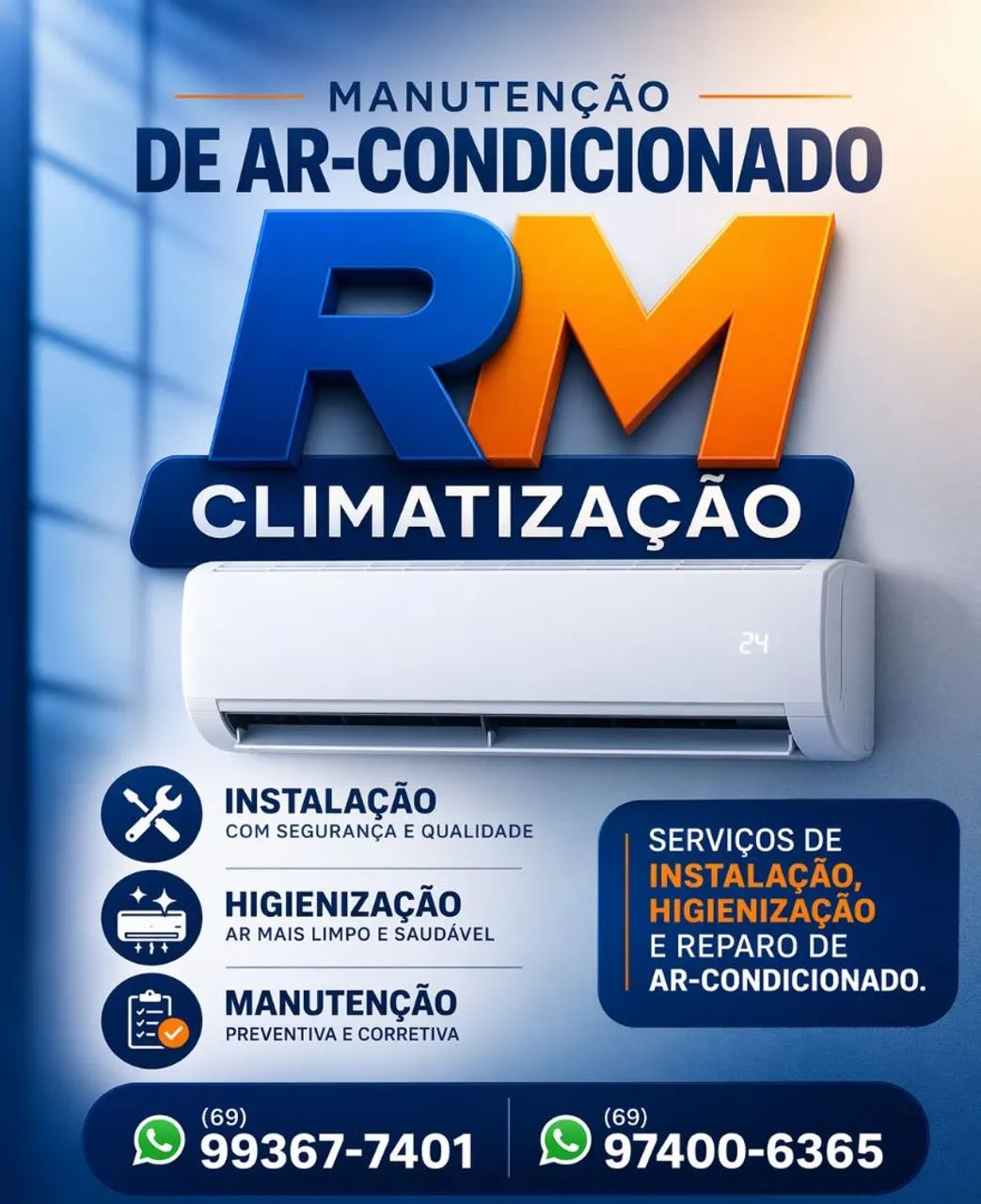 INSTALAÇÃO E MANUTENÇÃO DE CENTRAL DE AR