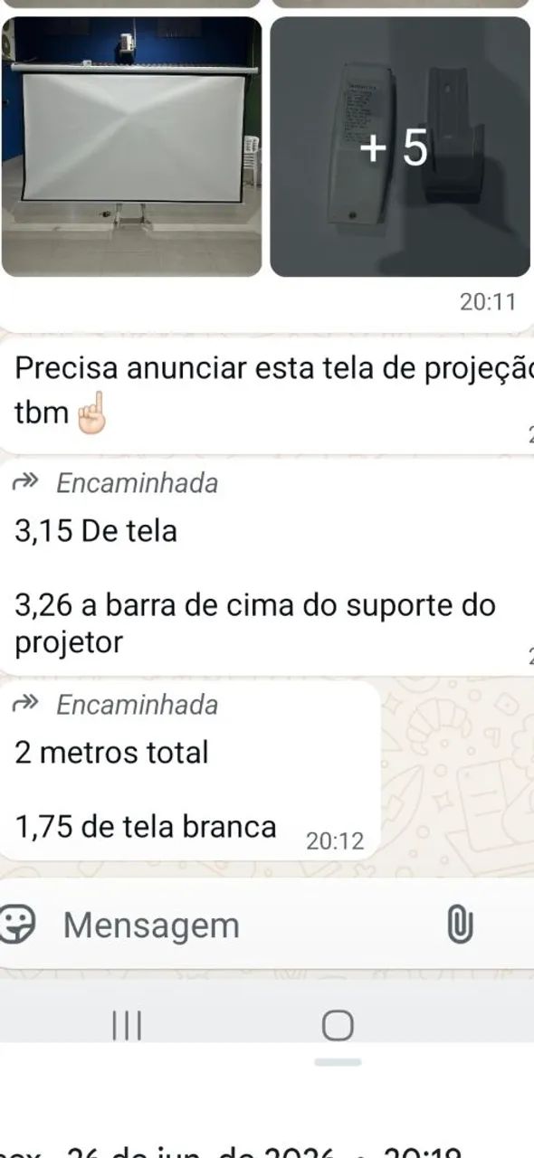 tela de projeção  - Foto 4