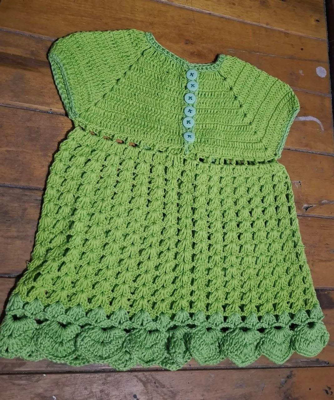Vestido infantil crochê  - Foto 2